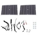 Miniatyrbillede 3 af 8: 25Wx2 solpanelssæt 20V solcellepanel Nødoplader til udendørsrejser og camping