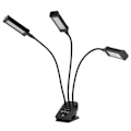 Miniatyrbillede 6 af 8: LED Vækstlys 3 Hoved 360° Justerbar Timeret Plantevækstlampe til Drivhuse Kontor 100‑240V Sort EU-stik