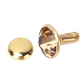 Miniatyrbillede 8 af 8: 50 stk 8MM Krystal Rhinestone Dekorative Nitter DIY Læder Sko Tøj Knapper (Gul Krystal)