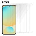 5-pack Compatible with Samsung Galaxy S25 FE Screen Protector 0.3mm 2.5D Tempered Glass Clear Film
