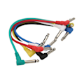 Miniatyrbillede 8 af 8: 6 stk effektkabel farveskærmet støjreduktion Pedal Patch ledninger til elektrisk guitarbas