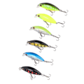 Miniatyrbild 7 av 8: 6st Artificiell Minnow fiskebete Långsamt sjunkande fiskedrag för bas sötvatten 6 färger 2g