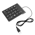 Miniatyrbilde 4 av 8: Numerisk tastatur 18 taster USB2.0 Plug and Play Ergonomisk design Bærbar størrelse Sklisikker pute Bred kompatibilitet USB-numerisk tastatur
