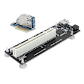 Miniatyrbillede 7 af 8: PCIE til Dobbelt PCI Adapter Resin Riser Udvidelseskort med 0,6 m Tilslutningskabel