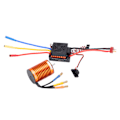 Miniatyrbillede 6 af 8: F540 3300KV 4P Børsteløs Motor Sæt med Vandtæt Børsteløs 60A ESC til 1/10 RC Bil Opgraderingsdele