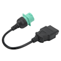 Miniatyrbild 5 av 8: OBD2 lastbil diagnostisk kabeladapter 9-stift hane till 16 stift honkontakt utbyte för Cummins dieselmotor