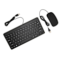 Pikkukuva 7 / 8: Näppäimistö Hiiri Combo Mukava ergonomia Energiä säästävä 78 näppäintä Pyöreä Keycap 4 Hiiripainiketta Kaapelissa kytketty tietokoneen lisävarusteet Musta