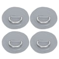 Miniatyrbilde 2 av 8: 4 stk PVC-lapp med elastisk tausett D-ring lapp bungee tausett rustfritt stål D-ring pute grå
