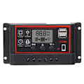 Miniatyrbillede 1 af 8: LCD Solcelleladningsregulator 5V /2,5A Dobbelt USB PWM Cell Panel Regulator Automatisk Identifikation 12V 24V 50A