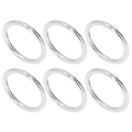 Miniatyrbilde 4 av 7: 20 stk metallringer 4x32 mm jern Robust holdbar multifunksjonell utsøkt metall O-ringer Sølv