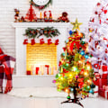 Miniatyrbilde 7 av 7: 45 cm LED mini juletrepynt Bordsplass kunstig juletre LED lyskjede juletrepynt