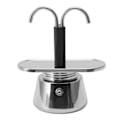 Miniatyrbilde 1 av 8: 2 kopper 100 ml Moka Kanne Dobbelt Hode Rustfritt Stål Mokka Kaffe Kanne Italiensk DIY Ledning Kaffe Brygger