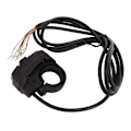 Miniatyrbillede 2 af 8: 36V 48V Elcykel Lys Horn Switch IP54 Vandtæt Kontrol Switch til 22,2 mm Styr Motorcykler Elcykler Scootere