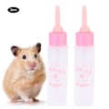 Miniatyrbillede 1 af 8: 2 STK 30 ml Hamsterplejeflaske Små kæledyr Hvalp Egern Killing Ammeflaske Vandmælk Feeder (Pink)