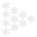 Miniatyrbillede 3 af 8: 1000 stk. Snefnug Konfetti 3 cm Lugtfri Genanvendelig Hvid Juledekoration til Fødselsdagsfester Bryllupper Ferier
