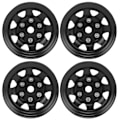 Pikkukuva 1 / 8: 4 kpl 1,55 tuuman RC-vanteet Universal RC-vanteet Axial AX90069 Crawlers Black