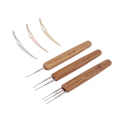 Pikkukuva 7 / 8: Dreadlock-koukkusetti Ammattimainen kannettava hiusten punonta ja dreadlock-koukku (0,5 mm koukku S Dreadlock-neula)