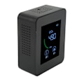 Miniatyrbilde 2 av 8: Kulldioksiddetektor USB-lading TVOC-sensor Halvleder Luftkvalitetsmonitor med temperatur- og fuktighetsmåling Svart