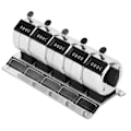 Miniatyrbillede 1 af 7: Mekanisk Tæller Metal Manuel Clicker 4-cifret 5 enheder Rustfrit stål Tally Hardwareværktøj
