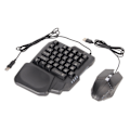Miniatyrbild 5 av 8: Half Hand Gaming Tangentbord och Mus Combo Wired Gaming Mouse Converter för Android för Harmony för IOS 10.0-13.3