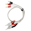 Miniatyrbild 1 av 7: Elektroniktestkabel med 4 terminaler Digital brygga Testklämma Lågt motstånd Testklämmakabel