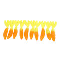 Miniatyrbilde 8 av 8: 10 stk Fiske Soft Lures Dobbel Haler Design Myk Levende Utseende Spiral Stripe Fiske Lures for FiskeA