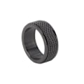 Miniatyrbillede 2 af 8: 8MM Mænds Spinner Ring Lydløs Titanium Stål Cool Angst Ring til Angst Stressaflastende Sort Nr. 10 62,4 mm / 2,5 tommer