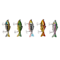 Miniatyrbillede 8 af 8: 5 stk 15g 9,5 cm Multi-Leddede Fiske-Lokkemad Bærbar Segment Realistisk Svømmelokkemad til Ferskvand Saltvand