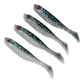 Miniatyrbilde 8 av 8: 4 stk AR48 75mm/3.2g T-hale Myk Agnsfisk Dobbel Farge Kunstig Fiske Agnsfisk Wobbler Fiskeutstyr Blå Hvit