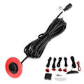 Miniatyrbillede 8 af 8: Bilparkeringsassistent med 4 justerbare flade sensorer Bil Backup Radar Summer Alarm