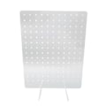 Miniatyrbilde 2 av 8: Akryl Pegboard Displaystativ Transparent Smykkeorganisering Håndverksshow Pegboard Stativ for Øredobber