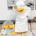 Miniatyrbild 2 av 7: Duck Cosplay Kostymer One Pijamas Lovely Shape Jumpsuit Sovkläder för dagligt bruk Typ1 M