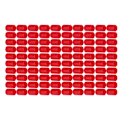 Miniatyrbilde 7 av 8: 100 stk Endelokk PVC Rund Fleksibel Brannhemmende Skrue Gjengetrekk Rød 12 mm