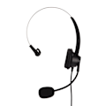 Miniatyrbillede 5 af 8: H360‑PC PC Monaural Headset Ledningsført Enkelt Øre Headset med 3 Sektioner Dobbelt 3,5 mm Stik og Støjreducerende Mikrofon