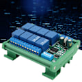 Miniatyrbild 5 av 7: 12V 8Channel RS485 Relay PLC Expansion Board för RTU Protocol Remote Control(R4D8A08 R avec botier pour rail DIN)