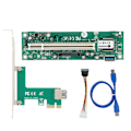 Pikkukuva 1 / 8: PCIE Express - PCI -sovitin, verkkokorttiohjain, Mini ASM1083, 4-nastainen liitin