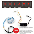 Miniatyrbillede 2 af 8: 12V Bil Flow Type LED Strip Lys Bagagerum Blinklys Bar Bagagerum Strips Lampe