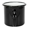 Miniatyrbillede 4 af 8: 8 cm 350 ml Emalierede Kop Miljøvenlig Tyk Vandkop til Kaffe Vin Vandbeholder Sort