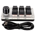 Miniatyrbild 1 av 8: Rött Mekaniskt Makro-tangentbord Plug and Play Ergonomiskt Anpassade Knoppar USB Mini Tangentbord för Desktop PC 6 Tangenter 1 Knapp