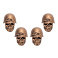 Miniatyrbillede 5 af 8: 4 stk Dækventilhætter Skull Style Antioxidation Universal til Biler Lastbiler Cykler Motorcykler Cykler Bronze