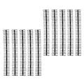 Miniatyrbilde 4 av 8: 10 stk Bindende rygger Spiraler Spoler Kammar 30 hull plaststripe for løsblad 1/2in Diameter Svart