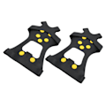 Miniatyrbillede 6 af 8: 10 Stål Tænder Udendørs Sne Klatring Isbrodder Bjergbestigning Antislip Sko Spikes (XL)
