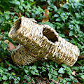 Miniatyrbilde 3 av 6: Hamsterhus Hideaway Liten Rede Tunnel for kjæledyr Gressleketøy