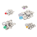 Miniatyrbild 2 av 7: Cover Button Kit DIY Handcraft Flat Back Praktisk tygklädd knappsats för väsksömnad