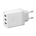 Miniatyrbillede 7 af 8: USB 3.0 vægladeblok 30W QC3.0 hurtigopladningsstrømadapter 3-porte EU-stik 100-240V til tablet