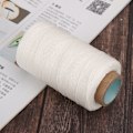 Miniatyrbillede 4 af 8: 150D 820,2 ft voksbehandlet tråd Håndlavet flad søm Sytilbehør til gør-det-selv-læder CraftWhite