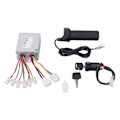 Miniatyrbillede 1 af 8: 24V 500W Controller Kit med Throttle Twist Grip Varmeafledning til Elektriske Cykler Trehjulede Cykler Elektriske Scootere