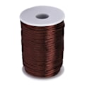 Miniatyrbillede 2 af 8: Slidstærkt nylon satinsnor kinesisk knudetråd til smykkefremstilling Sy strikning Mørk kaffe