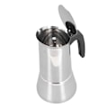 Miniatyrbillede 3 af 8: Kogeapparat Moka Pot 430 Rustfrit Stål Bærbar Kogeapparat Kaffemager til induktionsplader 4 kopper