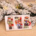 Miniatyrbild 3 av 8: Julgran nötknäppare hänge jul trä valnöt soldat hängande dekoration för julfest Vägg öppen spis fönster